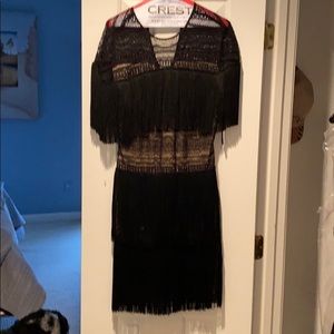 Black cocktail dress